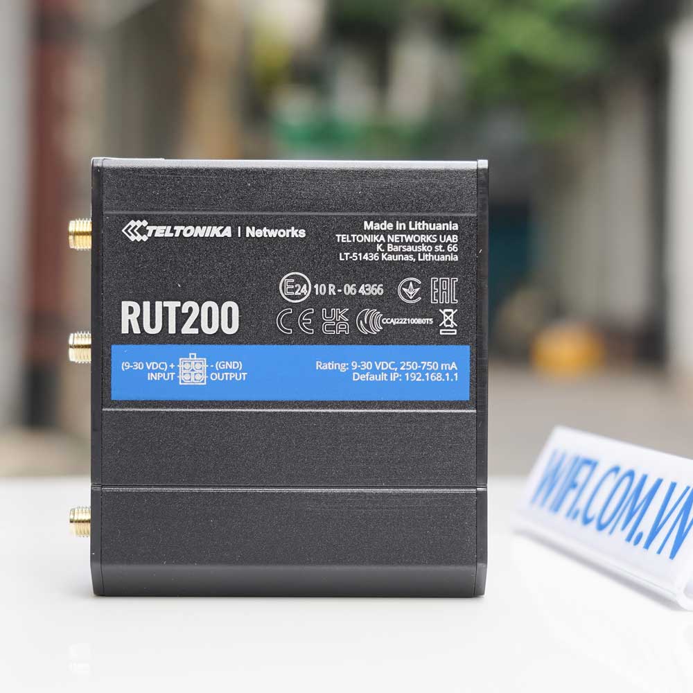Bộ định tuyến 4G Wifi Ethernet Công Nghiệp Teltonika RUT200