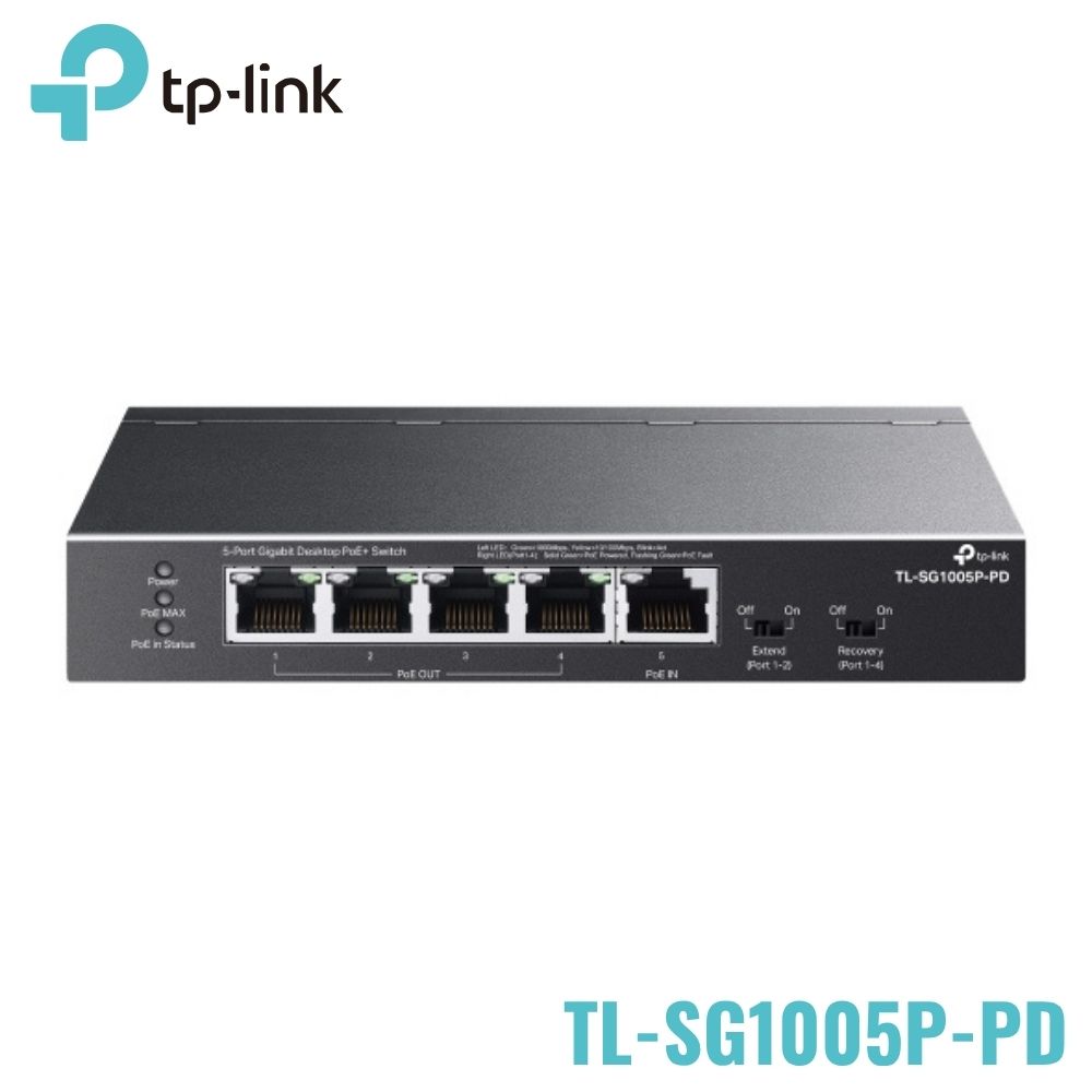  Switch Unmanaged PoE+ Tp-Link TL-SG1005P-PD