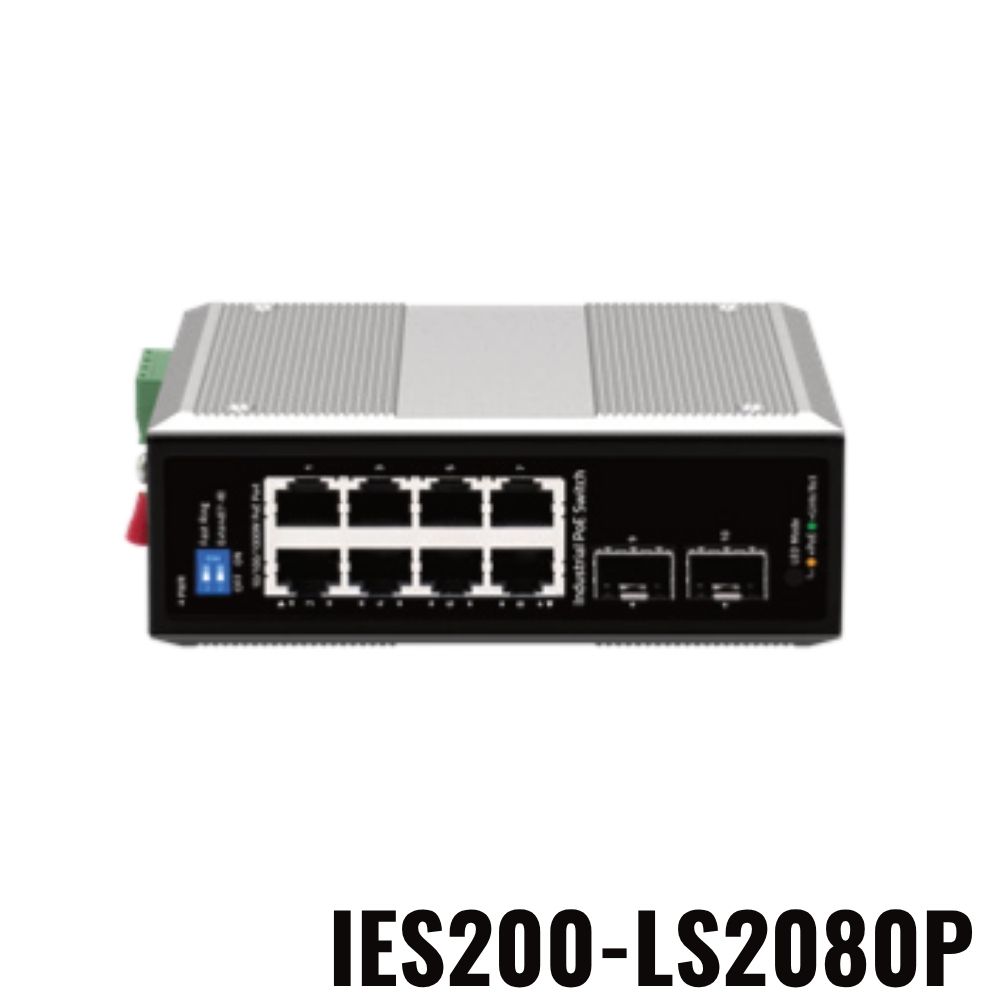 Switch Công Nghiệp Unmanaged PoE+ BDCOM IES200-LS2080P