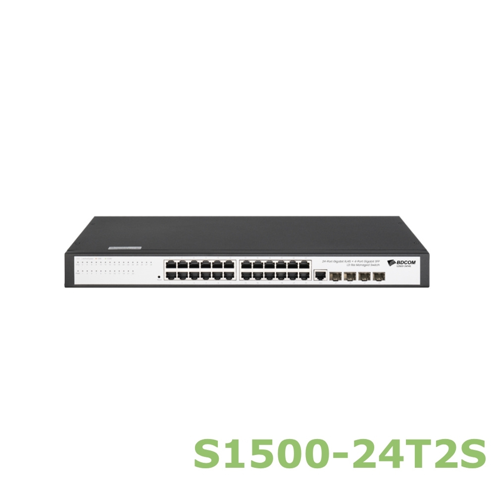 Switch Managed PoE L3 Lite BDCOM S2500-24T4S