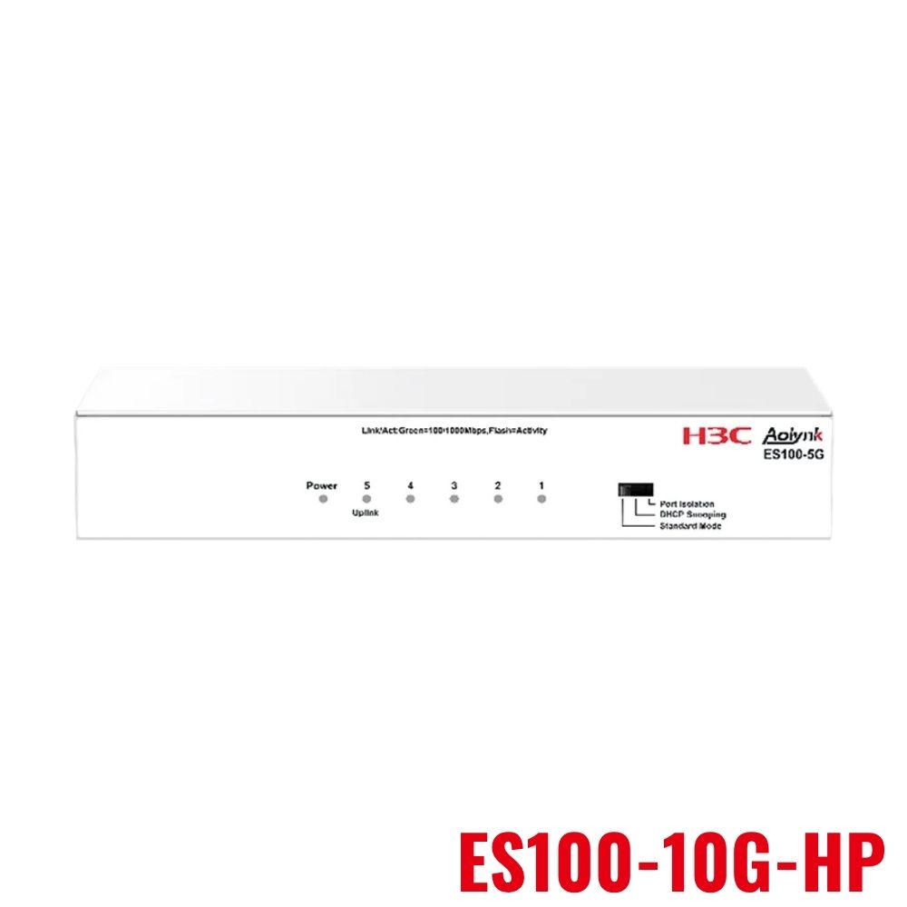 Switch PoE+ Unmanaged H3C Aolynk ES100-10G-HP