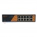 Switch PoE MIXIE PC-802 AI - 8 cổng LAN PoE, 2 cổng Uplink, tốc độ 100Mbs, khoảng cách 250M