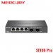 Switch Layer 2 Managed Mercury SE106 Pro Có 4 Cổng 2.5Gb và 2 Cổng Quang SFP+ 10Gb