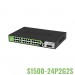 Switch PoE+ Unmanaged BDCOM S1500-24P2G2S