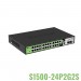 Switch PoE+ Unmanaged BDCOM S1500-24P2G2S